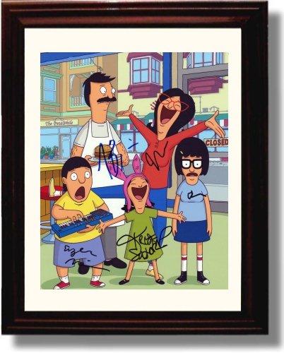 8x10 Framed Bobs Burgers Autograph Promo Print - Bobs Burgers Cast Framed Print - Television FSP - Framed   