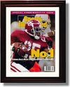 Framed 8x10 Derrick Lassic 1992 Alabama Football National Champions SI Autograph Framed Print - College Football FSP - Framed   