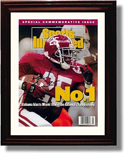 Unframed Derrick Lassic 1992 Alabama Football National Champions SI Autograph Unframed Print - College Football FSP - Unframed   