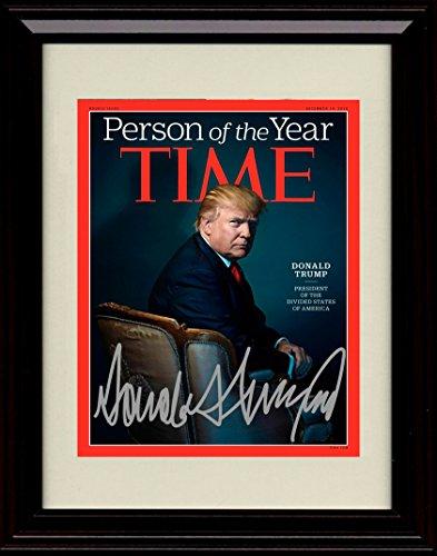 Unframed Donald Trump Autograph Promo Print - Time Magazine Person of the Year Unframed Print - History FSP - Unframed   