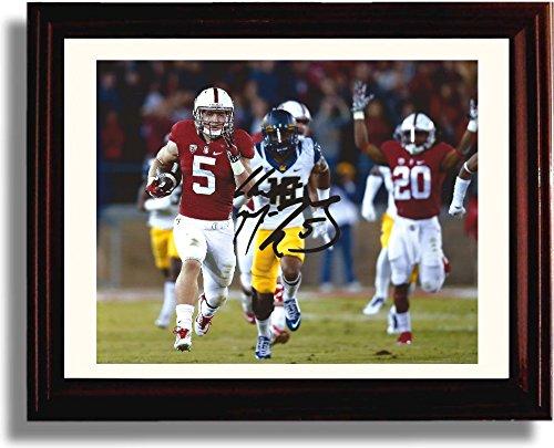 Unframed Christian McCaffrey Touchdown Run Autograph Promo Print - Stanford Cardinal Unframed Print - College Football FSP - Unframed   