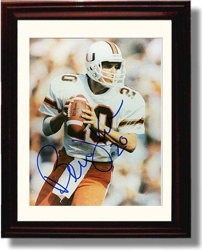 Framed 8x10 Bernie Kosar Autograph Promo Print - Miami Hurricanes - In the Pocket Framed Print - College Football FSP - Framed   